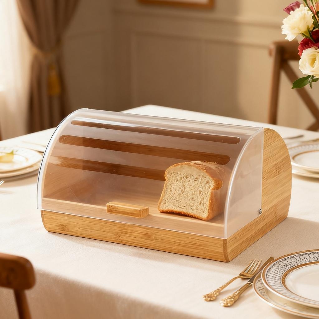 Boite pain bois visibilite pain sans ouvrir BreadHaven