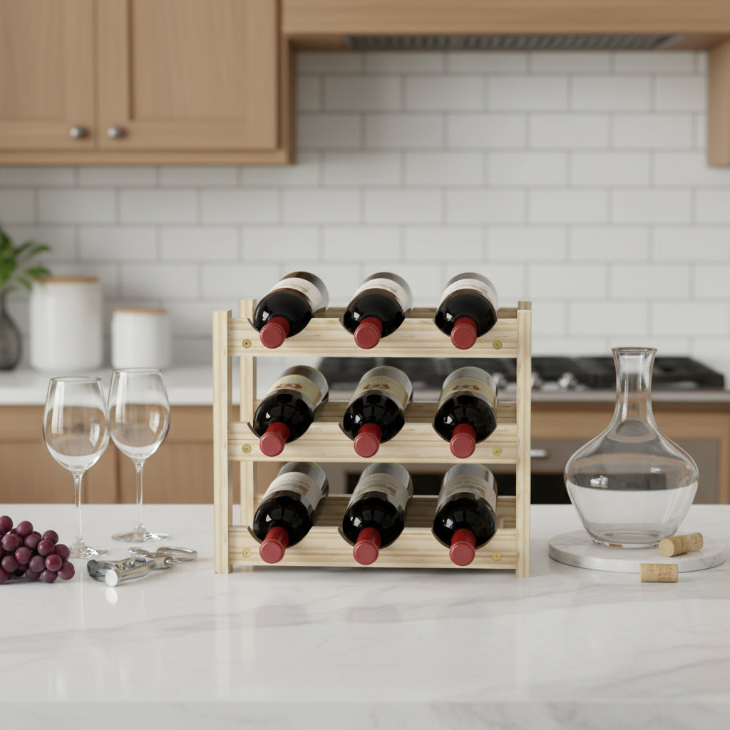 Casier bouteilles robuste pour 9 bouteilles organises VineaGrille