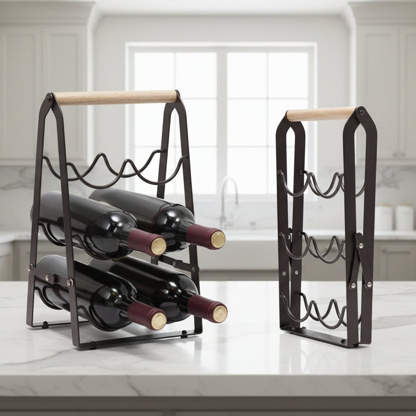 Casiers pour bouteilles 6 emplacements horizontaux pliable Château Forgé