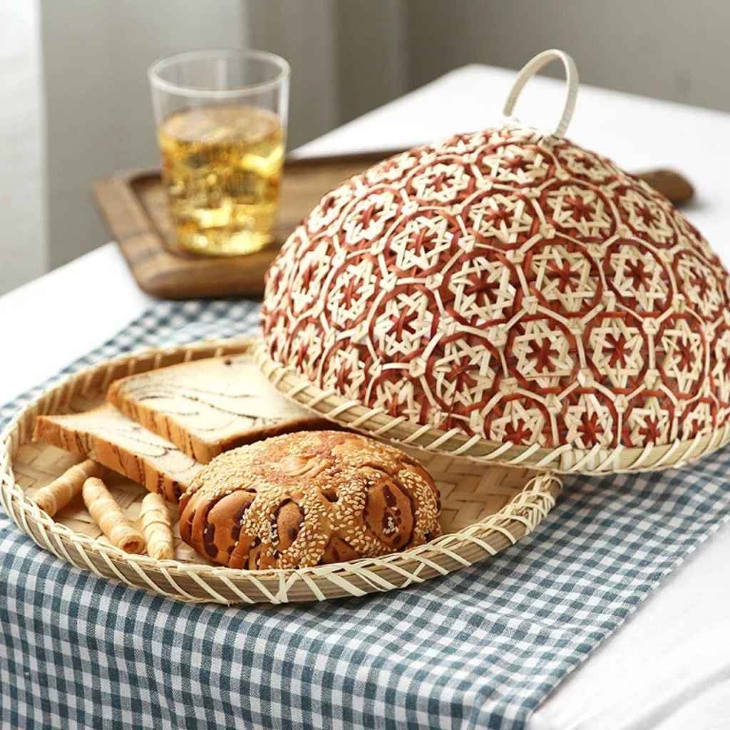 Corbeille à pain originale bambou tressé fait main Maison Bambelle
