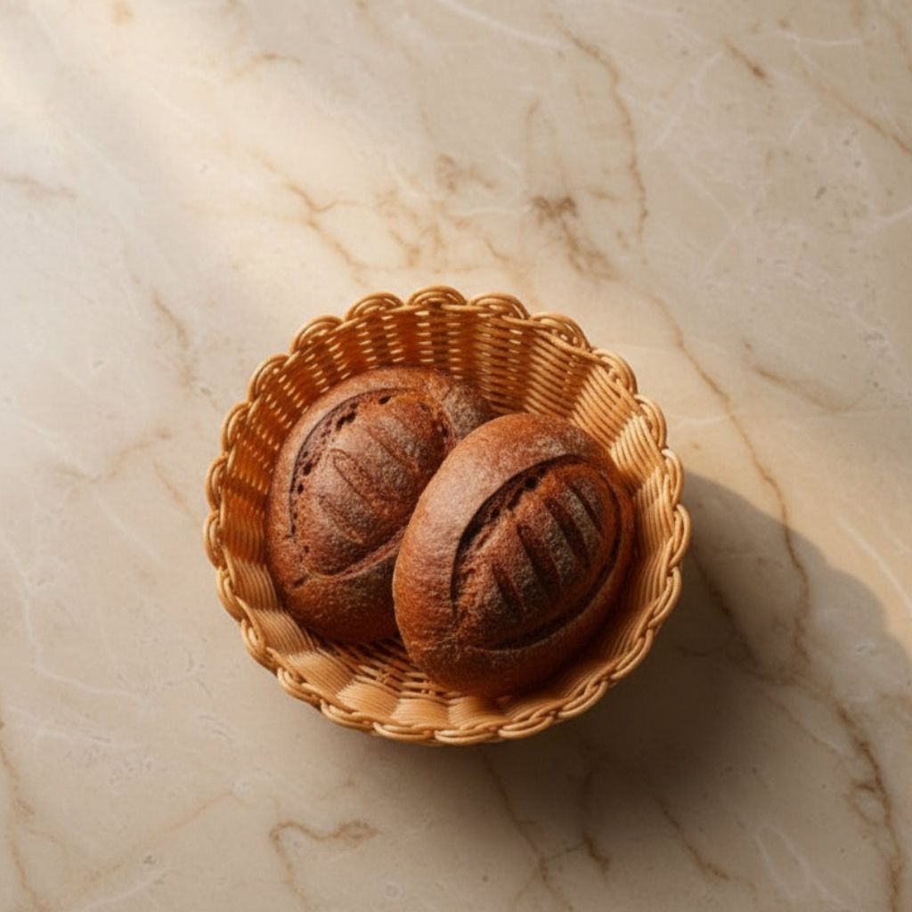 Corbeille à pain osier S 18 cm demi-baguette Osélia