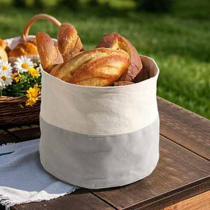 Corbeille à pain tissu grande capacité baguettes pains Coton durable