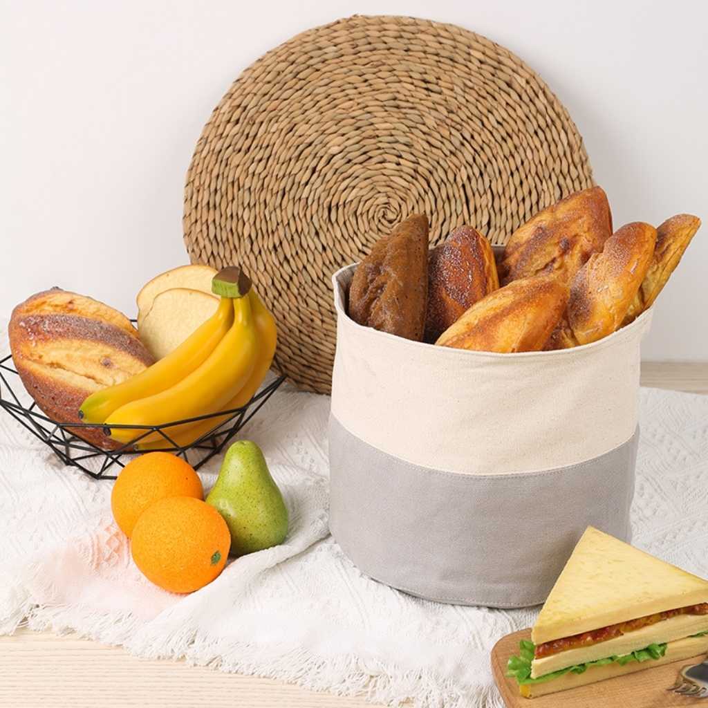 Corbeille à pain tissu multifonction cuisine rangement divers Coton durable