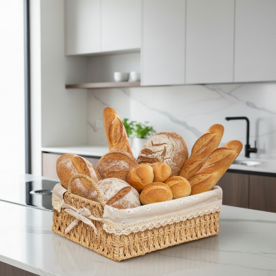 corbeille pain tissee main style intemporel PanierNoble