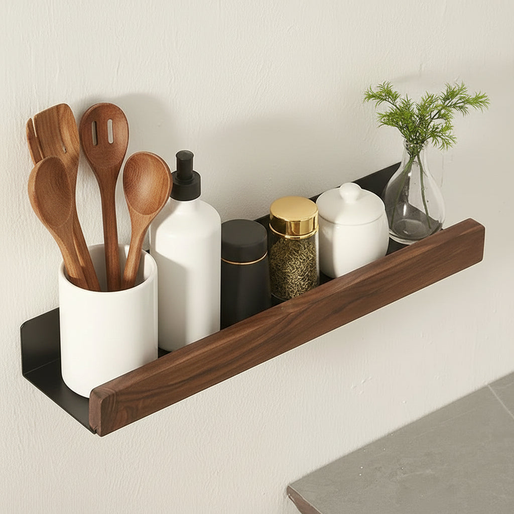 cuisine etagere murale locataire zero trace mur FlexiWall 40cm