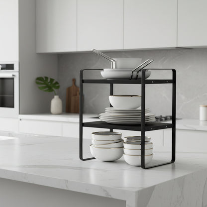 cuisine étagères 2 niveaux organisation optimale Structuro Double 30CM