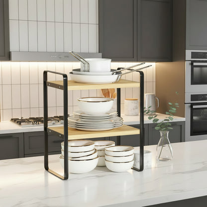 cuisine étagères rangement épices vaisselle ustensiles Structuro Double 30CM
