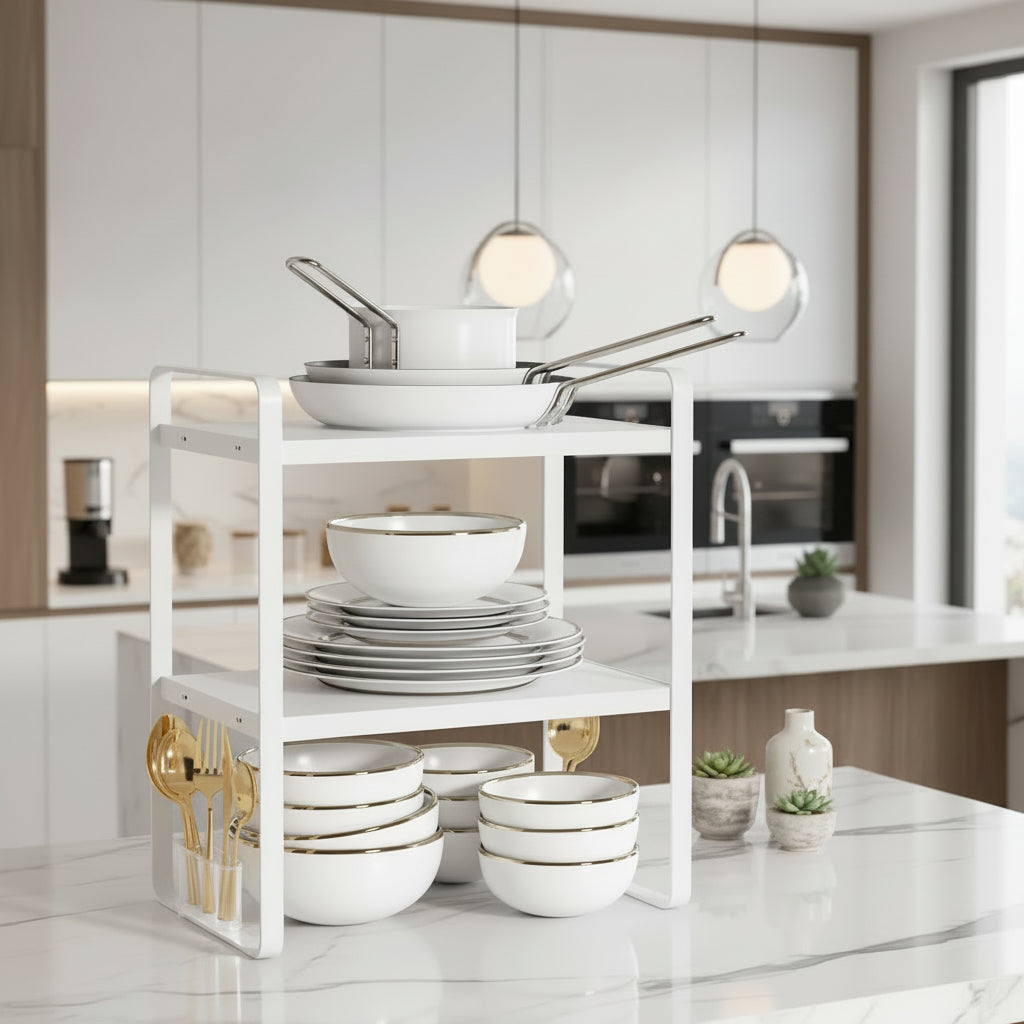 cuisine étagères robustes gain espace vertical Structuro Double 30CM