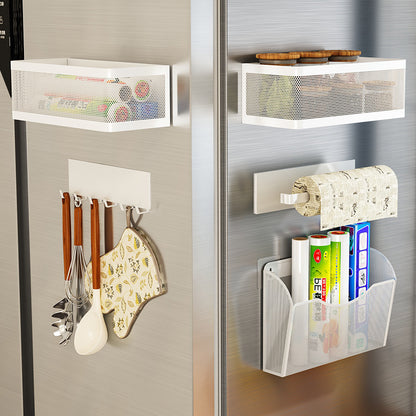 cuisine rangement mural sans perçage magnétique acier inoxydable blanc MagRack