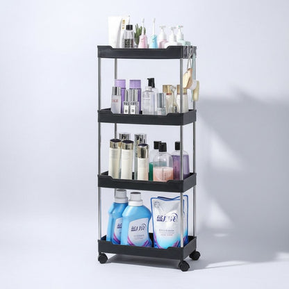 desserte a roulette pour cuisine 4 niveaux noire MultiRack