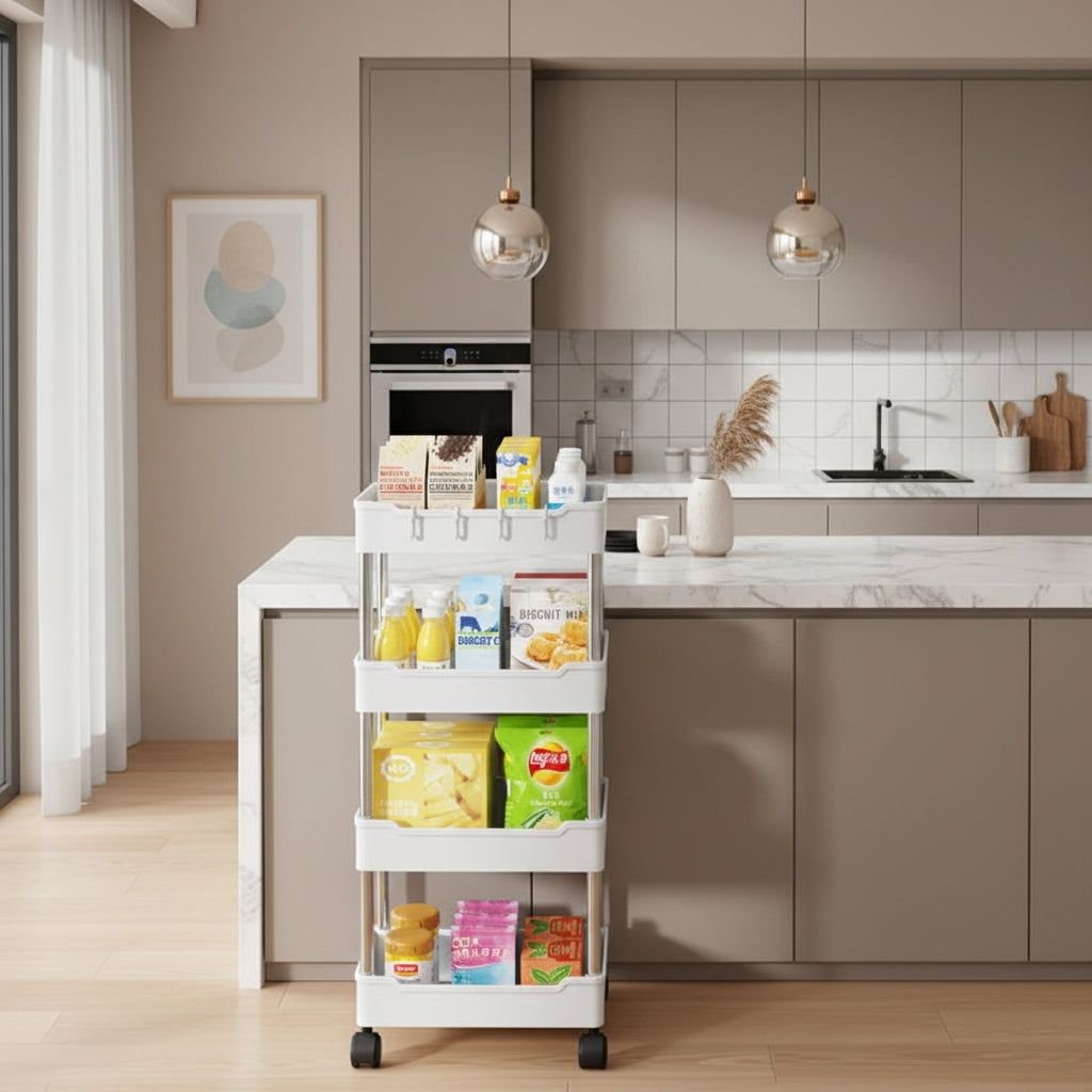 desserte a roulette pour cuisine rangement vertical modulable MultiRack