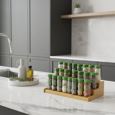 etagere a epice en bois jusqu’à 26 pots SpiceFlex