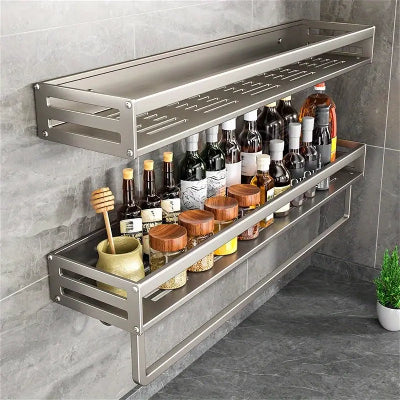 etagere a epice murale gris avec sans crochets integres