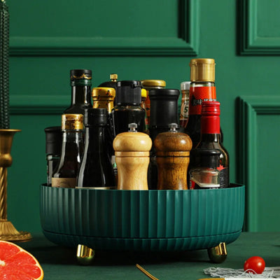 etagere a epice rangement rotatif haute qualite pratique stylee vert