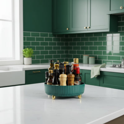 etagere a epice rangement rotatif qualite pratique stylee vert Elixa