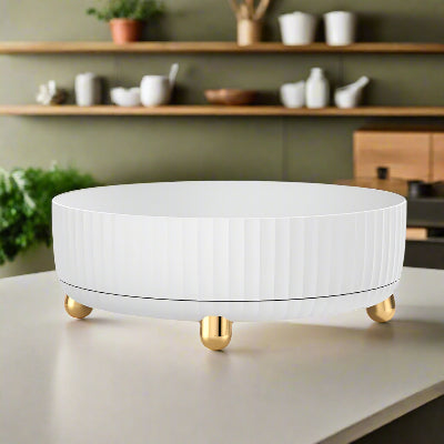 etagere a epice rotation pratique pour condiments en blanc