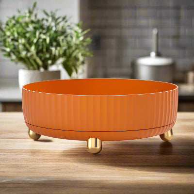 etagere a epice rotation pratique pour condiments en orange