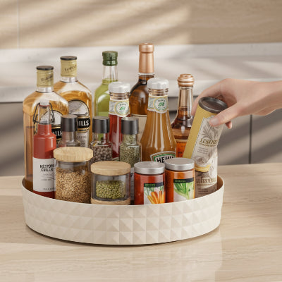 etagere a epices acces rapide 360 degres blanc casse Rotepice