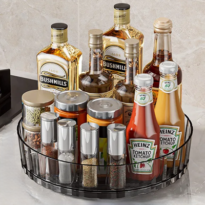 etagere a epices lazy susan anti derapante moderne gris