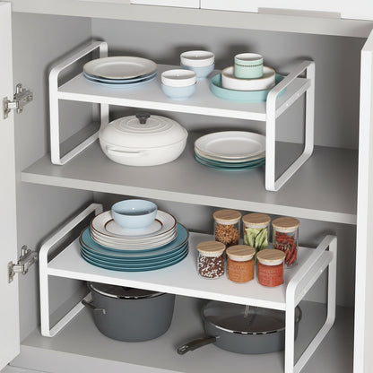 Étagère à poser cuisine double rangement placard SpaceStand 30 cm