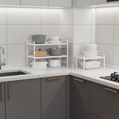 Étagère à poser cuisine vaisselle courante ustensiles rangés SpaceStand 30cm