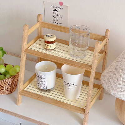 etagere bois cuisine gain de place esthetique bambou naturel