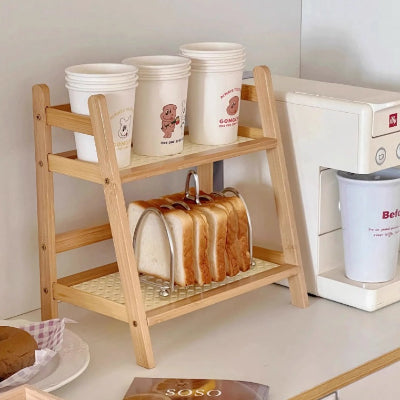 etagere bois cuisine parfaite pour gobelets et bar cafe