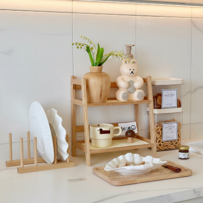 etagere bois cuisine stable pratique et decorative bambou naturel