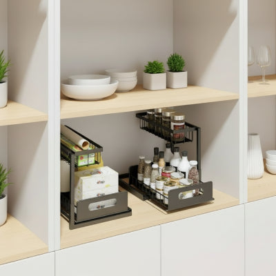 etagere coulissante sur rail large capacite resistante humidite Coulisseo