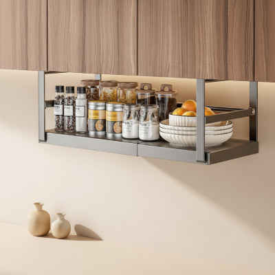 etagere cuisine a niveau suspendu etagere exterieur metal noir dimensions