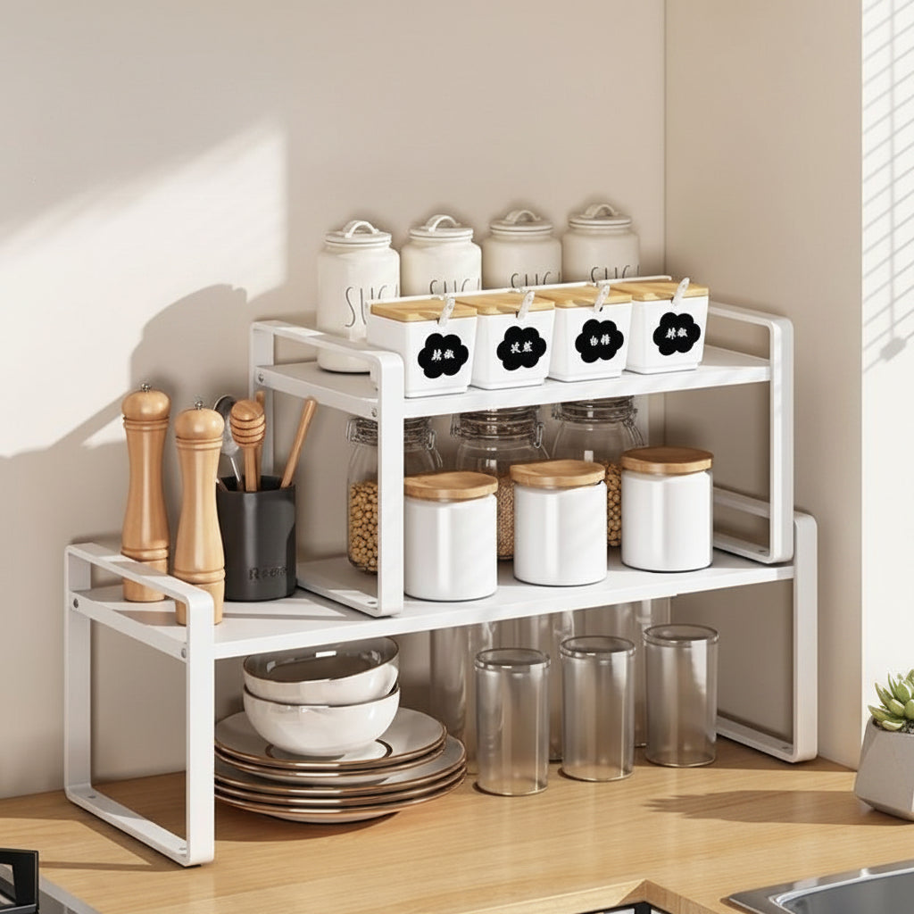 Etagere cuisine a poser minimaliste plan travail SpaceStand 40cm