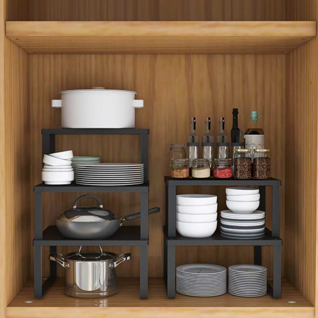 étagère cuisine à poser superposable modulable polyvalente rangement placard