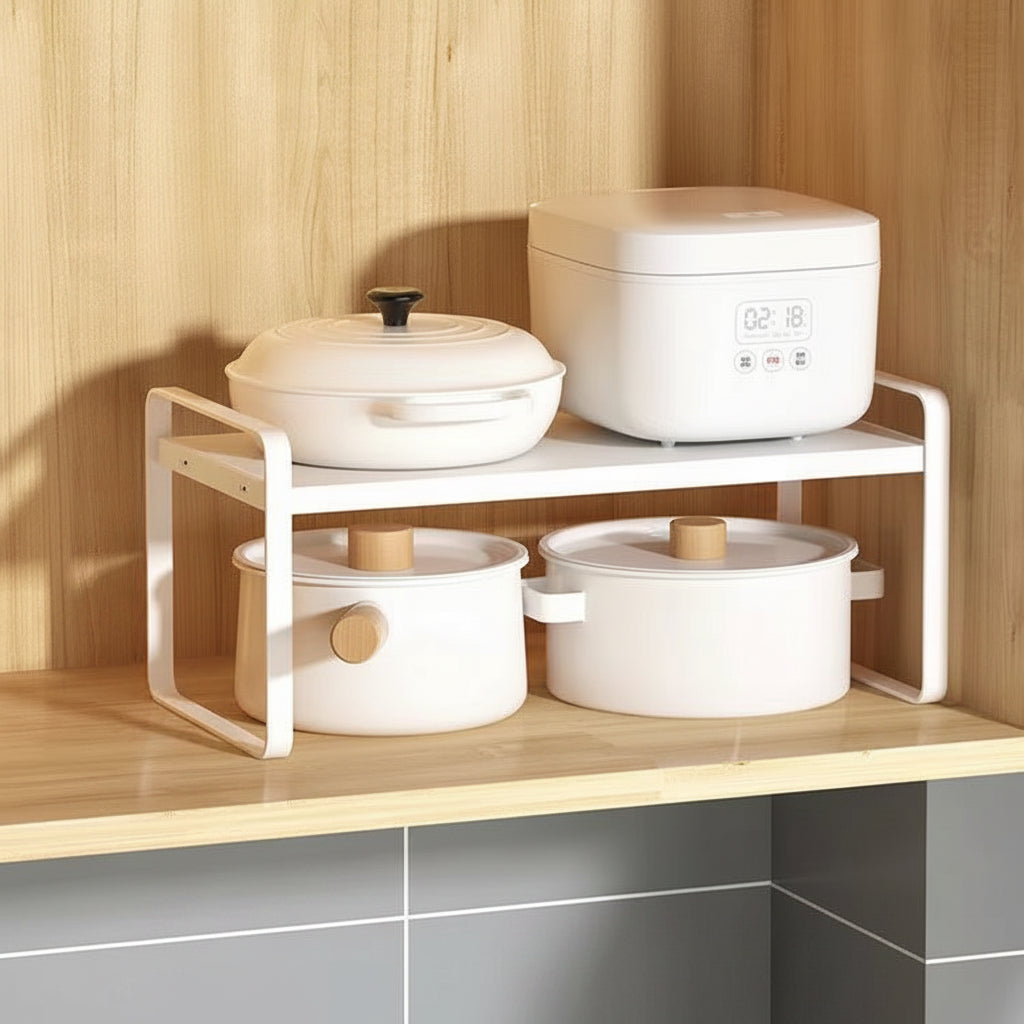 Etagere cuisine a poser tout blanc 40 cm SpaceStand