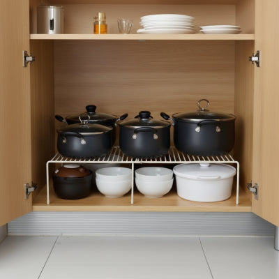 étagère cuisine blanc intelligente pour gain de place optimal placards