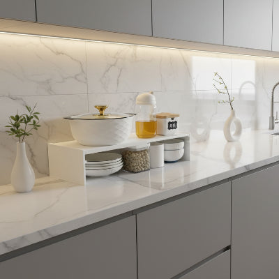 etagere cuisine modulable pour plan travail et placard optimises