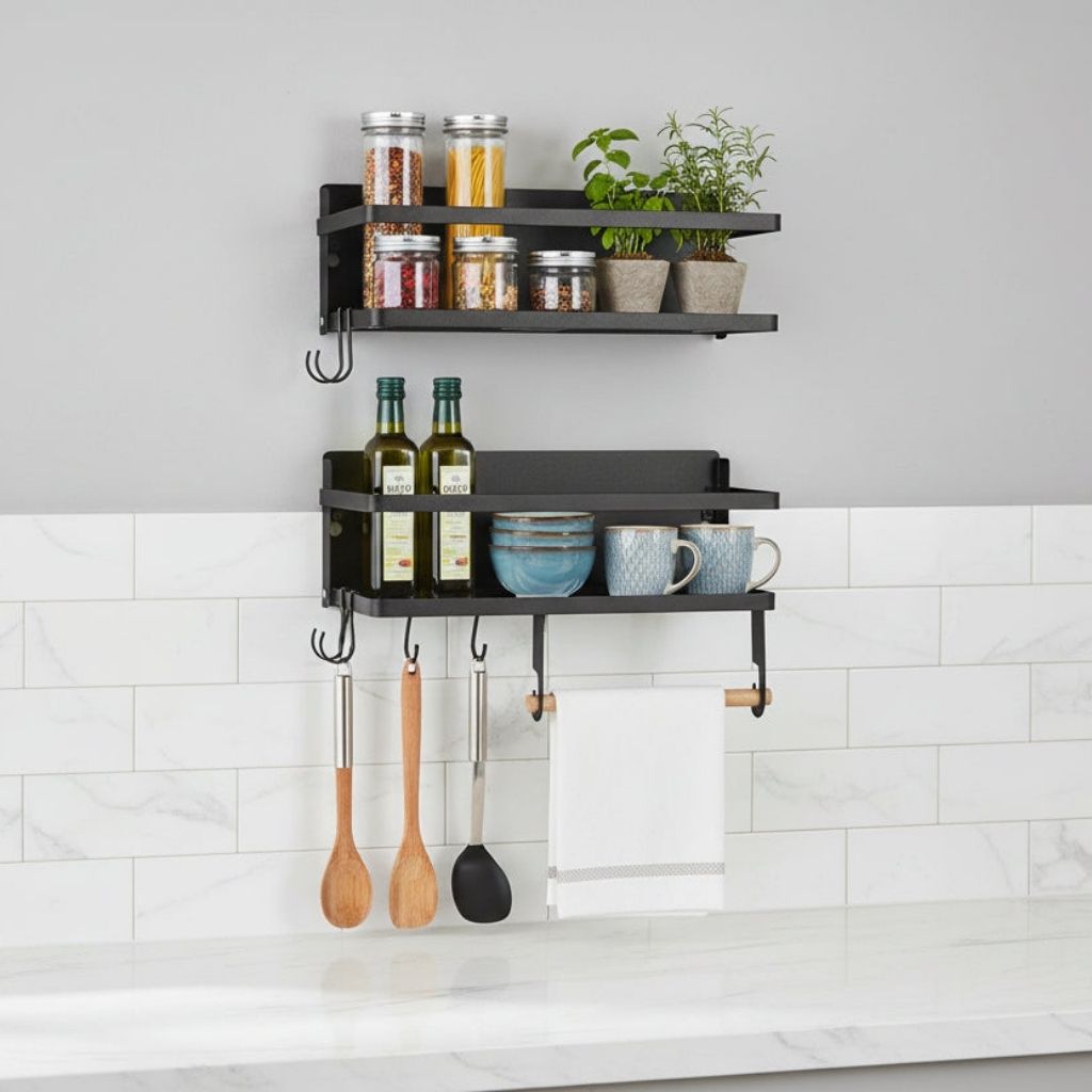 etagere cuisine murale 10 kg capacité fixation solide OptiMur