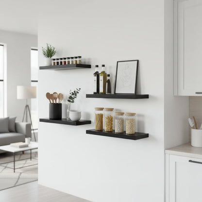 etagere cuisine murale bois optimisation espace mural Velora