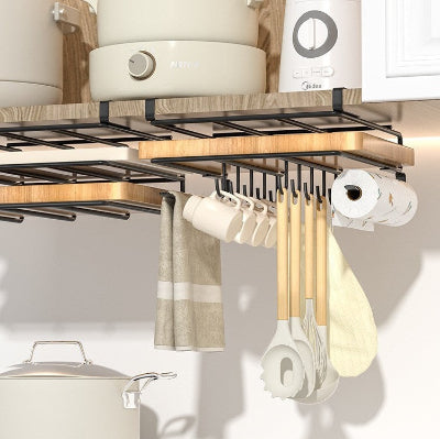 etagere cuisine murale suspendue personnalisable avec sans crochets