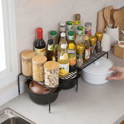 étagère cuisine pour plan de travail assaisonnement accessoires cuisine