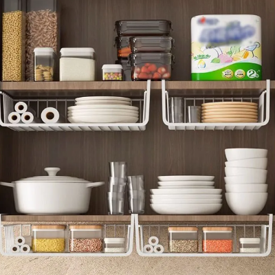étagère cuisine rangement ideale pour espaces reduits en metal blanc