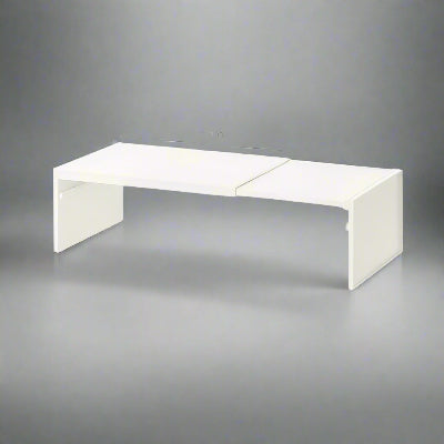 etagere cuisine retractable solide pour cuisine plastique blanc