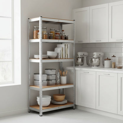 Etagere cuisine sur pied modulable acier FlexiRack 5Niveaux 170cm