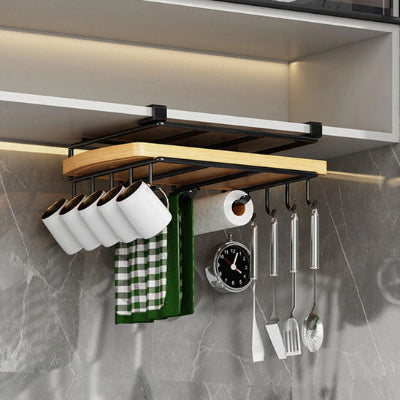 etagere cuisine suspendue pour planches tasses ustensiles torchons