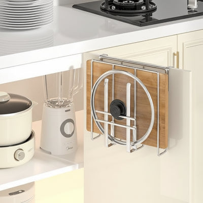 etagere cuisine verticale gagner espace porte placard se ferme metal