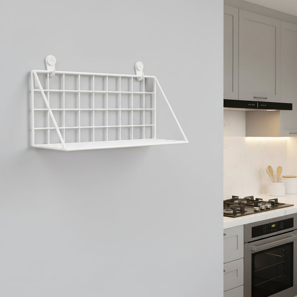 etagere de cuisine murale blanc petite taille style contemporain MetalWood