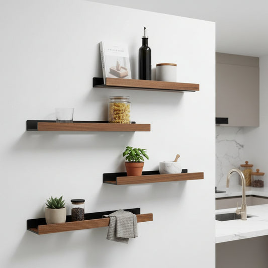étagère de cuisine murale composition évolutive mur FlexiWall 50cm