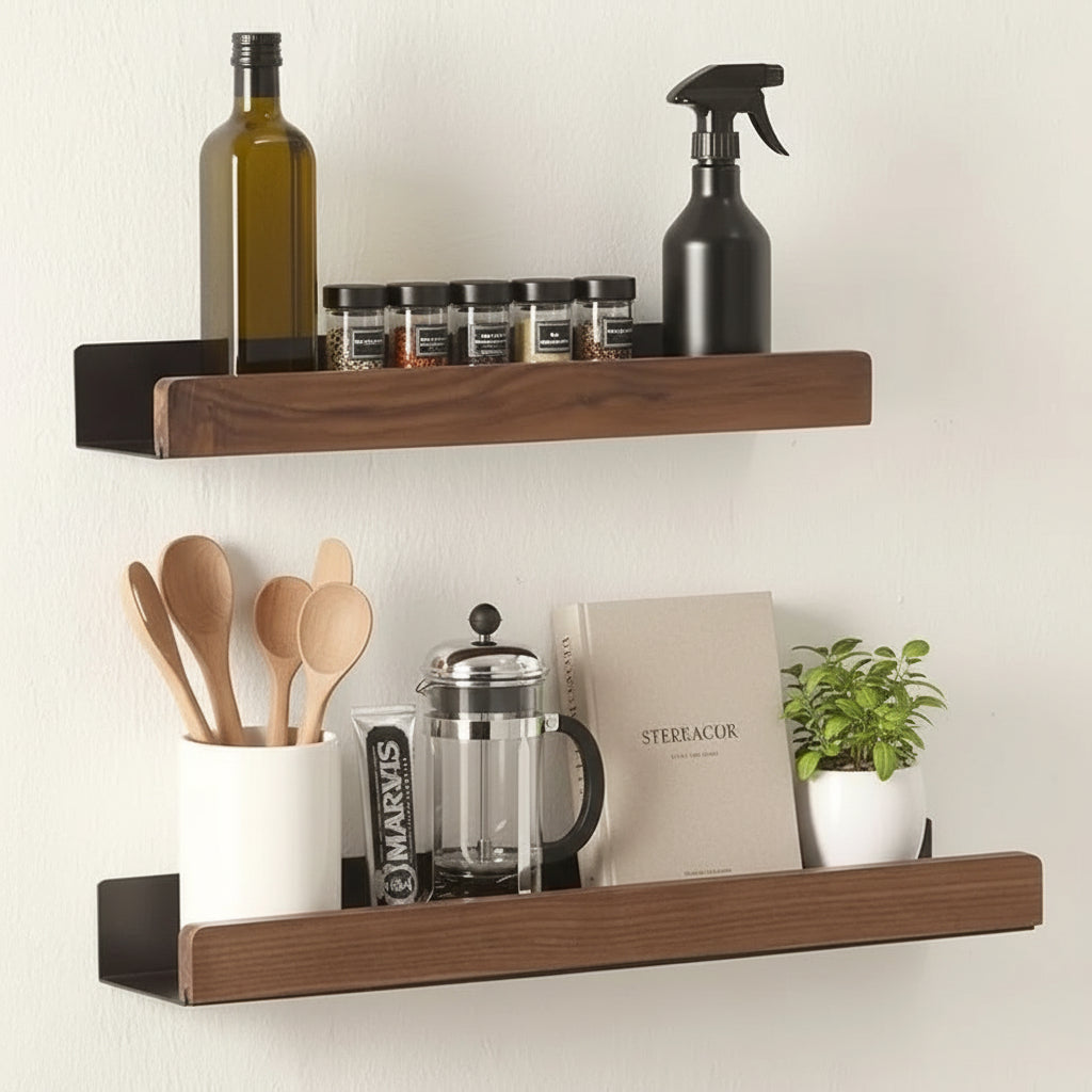 étagère de cuisine murale épices huiles portée main FlexiWall 50cm