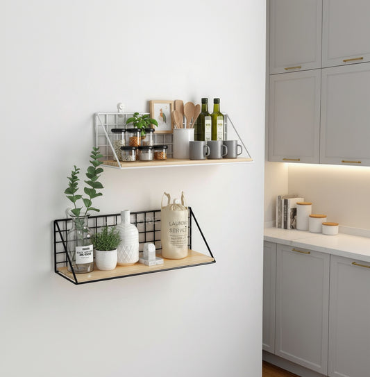 etagere de cuisine murale metal bois rangement design moderne MetalWood