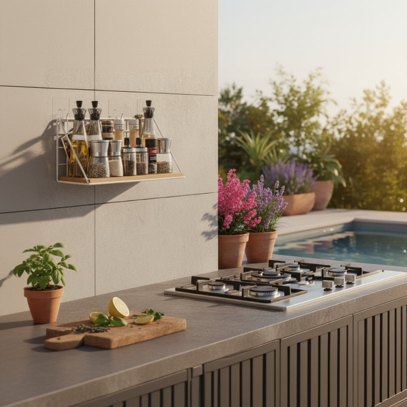 etagere de cuisine murale polyvalente MetalWood