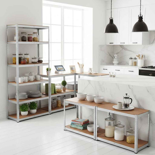 etagere de rangement en metal divisible 2 modules gain espace